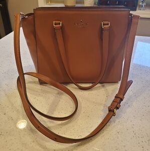 Kate Spade Jackson Medium Satchel Convertible Brown Crossbody Bag